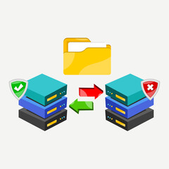folder icon with colorful arrows