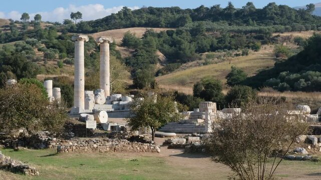 Sardis Ancient City, Apollo Temple Ruins, Manisa, Turkey