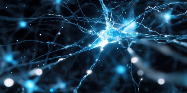 A vibrant image depicting interconnected neurons with glowing blue accents, representing the complexity of the nervous system.