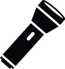 Flashlight icon graphic illustration. torch light symbol for web, mobile apps design use.