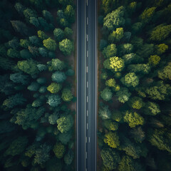 Forest Road from Above