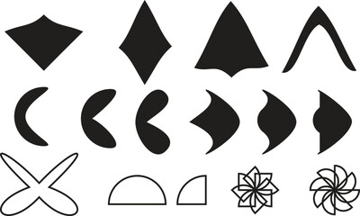 Geometric Petal & Abstract Shape Construction Pack