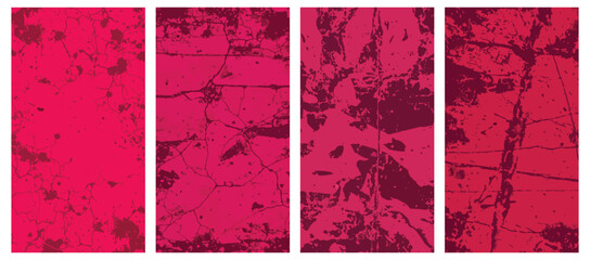 Grunge texture background with an abstract design in shades of red and pink vector illustration