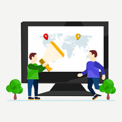 man with tablet computer