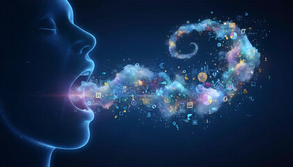 Voice Data Stream | Speech-to-Data Visualization & AI Voice Tech | Conversational AI & Digital Expression

