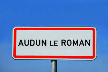 Ortsschild Audun-le-Roman