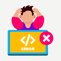 man with laptop computer