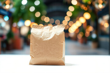 Simple Brown Paper Bag Image