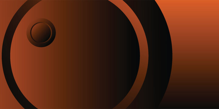 Minimalist orange premium abstract background with luxury dark geometric elements. Exclusive wallpaper design for poster, brochure, presentation.