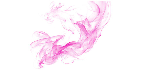 Dark Elegance Ethereal Pink Smoke Trails Against Black Backdrop Abstract Art Mysterious Hues Delicate Curves Atmospheric