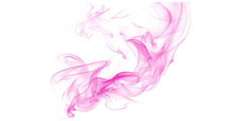 Dark Elegance Ethereal Pink Smoke Trails Against Black Backdrop Abstract Art Mysterious Hues Delicate Curves Atmospheric