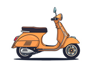 Cute Cartoon Scoter Design Very Cool