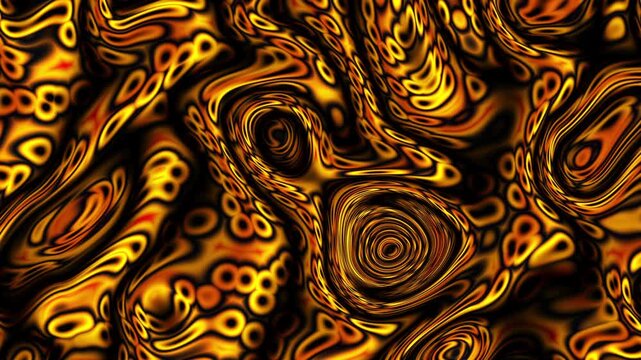 Dynamic leopard pattern in seamless motion: nature inspired elegant textures. Digital abstract organic shapesl loop background