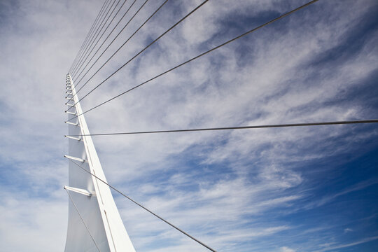 Sundial Bridge at Turtle Bay across the Sacramento River, Redding, California
