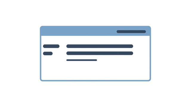 Checkbook icon animation business, bank, payment