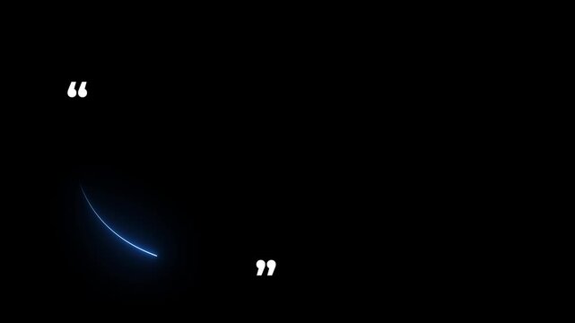 minimal neon line animation two commas top two commas bottom neon curved line motion glowing divider.