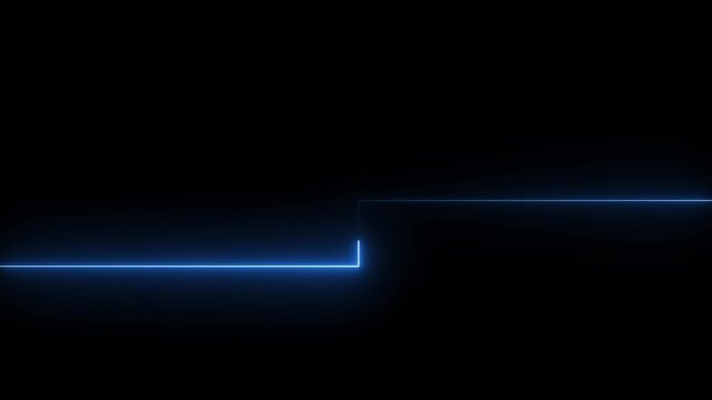 glowing neon line divider motion minimal design modern ui.
