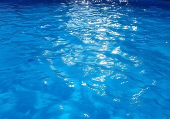 Mesmerizing turquoise water reflecting sunlight creating a serene and inviting swimming pool ambiance great for summer vacation