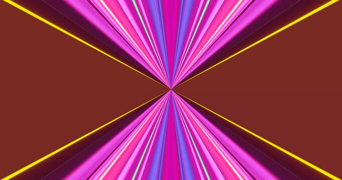 Colorful tunnel video loop creates an engaging visual experience with seamless motion and vibrant patterns