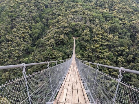 Suspension bridge in Switzerland