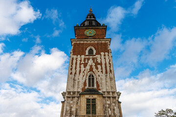 Town Hall tower, Rynek Glowny, Stare Miasto, Krakow, Lesser Poland, Poland, Europe