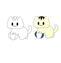 Animal colouring page