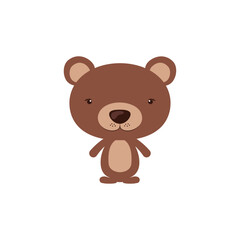 Cute cartoon bear illustration perfect for children's books and playful designs