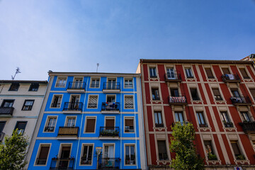 Dans les rues de la vieille ville de Bilbao en Espagne