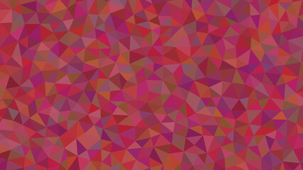 A vibrant tapestry of crimson shades, where ruby, scarlet, and magenta intertwine in a mesmerizing dance of triangular forms