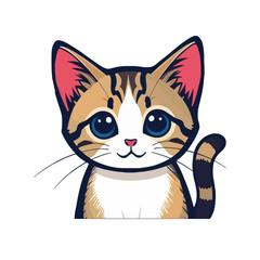 Cute Cat Cartoon Design Very Cool