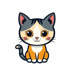 Cute Cat Cartoon Design Very Cool