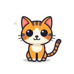 Cute Cat Cartoon Design Very Cool
