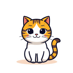 Obraz premium Cute Cat Cartoon Design Very Cool