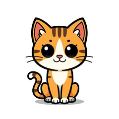Cute Cat Cartoon Design Very Cool