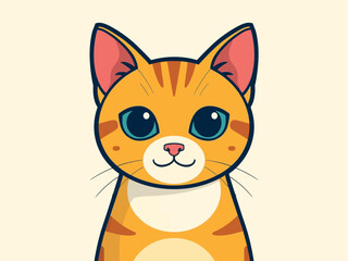 Cute Cat Cartoon Design Very Cool