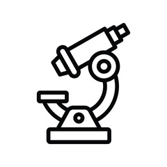 Microscope line icon , vector, pixel perfect, illustrator file 
