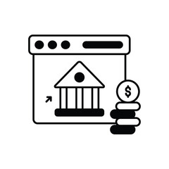 Online Banking vector icon