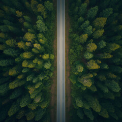 Forest Road from Above