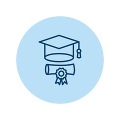 Graduation pentaglow , vector, pixel perfect, illustrator file 