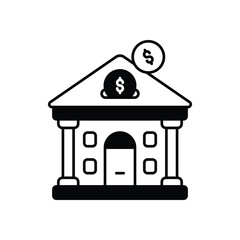 Investment Bank vector icon
