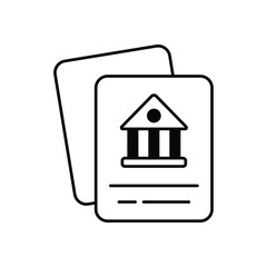 Bank Statement vector icon