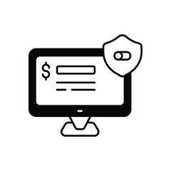 Safe Banking vector icon