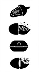 Discover the inner workings of cells with this biological illustration revealing cellular structure, DNA, molecules, and complex systems for science or education