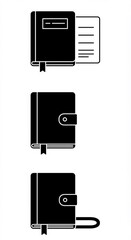 Stay Organized with These Modern Notebooks, Perfect for Journals, Planners, and Daily Notes to Capture Your Thoughts and Ideas - Black and White Design