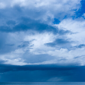Storm clouds above the Strait of Juan de Fuca.