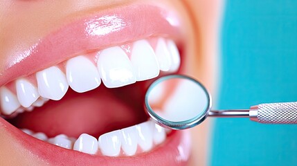 Close-up dental checkup highlights orthodontic preparation in a professional setting