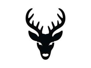 Naklejka premium 0022_2_silhouette-of-deear-head-black-vector-on_rTlg4NmwS4eRzSzJBWFBHA_NFlF6m6DTIOxueeICfPGDw.eps