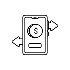 Money Transfer vector icon