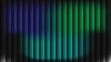 Abstract background with vertical stripes of blue, teal, and green colors