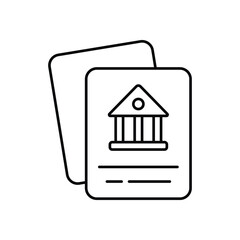 Bank Statement vector icon